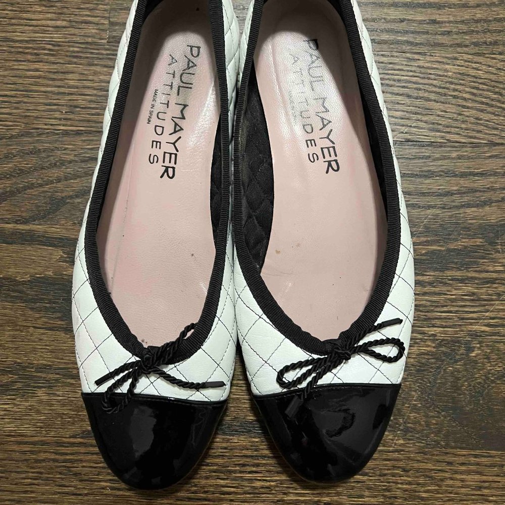 Paul Mayer Black and White Flats